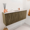 Mondiaz JOYA-DLUX 100cm meuble de salle de bains - couleur Dusk - Vasque FAYE position Milieu 1 trou de robinet couleur Nata. SW1425908