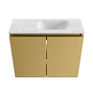 MONDIAZ TURE-DLUX 60cm toiletmeubel Oro. EDEN wastafel Opalo positie rechts. Met 1 kraangat. SW1104434