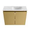 MONDIAZ TURE-DLUX Meuble toilette - 60cm - Oro - EDEN - vasque Opalo - position droite - 1 trou de robinet SW1104434