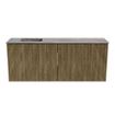 Mondiaz JOYA-DLUX 100cm meuble de salle de bains - couleur Dusk - Vasque FAYE position Gauche Sans trou de robinet couleur Oza. SW1425993