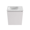 MONDIAZ TURE-DLUX Meuble toilette - 40cm - Cale - EDEN - vasque Opalo - position gauche - 1 trou de robinet SW1104240