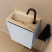 MONDIAZ TURE-DLUX Meuble toilette - 40cm - Clay - EDEN - vasque Frappe - position gauche - 1 trou de robinet SW1102676