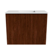 Mondiaz JOYA 50cm toiletmeubel - kleur Ruby - Wastafel FAYE positie Midden Zonder kraangat kleur Talc. SW1421725