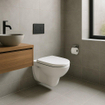 Saniclass Abattant WC - quickrelease - softclose - compatible avec Duravit D-code - blanc brillant SW1159430