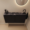 MONDIAZ TURE-DLUX Meuble toilette - 100cm - Urban - EDEN - vasque Lava - position droite - 1 trou de robinet SW1103675