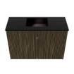 Mondiaz JOYA 60cm toiletmeubel - kleur Shadow - Wastafel FAYE positie Midden Zonder kraangat kleur Urban. SW1421466