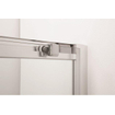 Crosswater Clear 6 porte coulissante 150x195cm 8mm verre de sécurité clair profilé noir mat SW487131