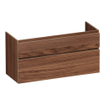 BRAUER Advance Meuble sous vasque 120x45.5x60cm 2 tiroirs 1 espace siphon Natural Walnut SW523180