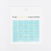 SAMPLE The Mosaic Factory Amsterdam mozaïektegel 2x2x0.4cm voor wand en vloer voor binnen en buiten vierkant Glas Ultra Licht Blauw SW861830