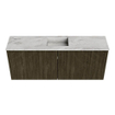 Mondiaz JOYA-DLUX 100cm toiletmeubel - kleur Shadow - Wastafel FAYE positie Midden 1 kraangat kleur Glace. SW1422776