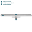 Easy drain tuile compacte ws 50mm 80cm simple 2301911
