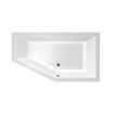 Xenz Society 160 baignoire - 160x90cm - avec trop-plein - sans bonde - Installation d'angle à droite - Acrylique Blanc SW103350