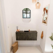 Mondiaz JOYA-DLUX 100cm toiletmeubel - kleur Shadow - Wastafel FAYE positie Midden 1 kraangat kleur Lava. SW1422864