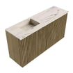 Mondiaz JOYA-DLUX Meuble de toilette 80cm - couleur Dusk - Lavabo FAYE position Gauche 1 trou de robinet couleur Nata. SW1425900
