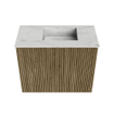 Mondiaz JOYA-DLUX Meuble de toilette 50cm - couleur Dusk - Lavabo FAYE position Droite 1 trou de robinet couleur Opalo. SW1423288