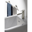 Hotbath Cobber mitigeur de bidet bec en L sans vidage nickel brossé SW73690