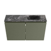 MONDIAZ TURE-DLUX Meuble de WC 80 cm Army. Lavabo EDEN Lava position droite. Avec 1 trou de robinet. SW1103715