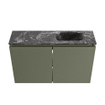 MONDIAZ TURE-DLUX Meuble toilette - 80cm - Army - EDEN - vasque Lava - position droite - 1 trou de robinet SW1103715