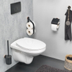 Tiger Urban Toiletaccessoireset Toiletborstel met houder Toiletrolhouder met klep Handdoekhaak Zwart SW877683