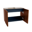 Mondiaz JOYA-DLUX 60cm meuble de toilette - couleur Ruby - Vasque FAYE position Gauche Sans trou de robinet couleur Arena SW1425269