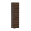 Hansgrohe Xelu Q Hoge Kast - 165x40x35cm - 2 deuren - greep chroom - softclose - scharnier links - dark walut SW995284