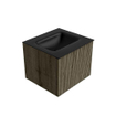 Mondiaz KURVE Ensemble de meuble de salle de bains - 50x46x40cm - 1 tiroir - vasque solid surface - centre - 1 trou de robinet - Shadow SW1414164