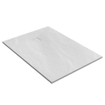 BRAUER Asteroid Receveur de douche 100x140 inclus antidérapant et antibactérien marbre minéral blanc mat SW543405