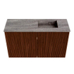 Mondiaz JOYA-DLUX Meuble de salle de bains 70cm - couleur Ruby - Vasque FAYE position Droite Sans trou de robinet couleur Oza SW1425509