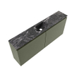 MONDIAZ TURE-DLUX Meuble WC 120cm Army. Lavabo EDEN Lava position milieu. Avec 1 trou de robinet. SW1103664