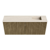 Mondiaz JOYA-DLUX 100cm toiletmeubel - kleur Dusk - Wastafel FAYE positie Rechts 1 kraangat kleur Meli. SW1425832
