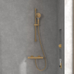 Villeroy & Boch Verve Showers Ensemble barre de douche avec trois fonctions pour montage mural - Brushed Gold (or) SW974401