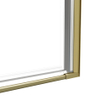 Fortifura Galeria Douchedeur - 60x200cm - scharnieren - deurgreep - vlak - gesatineerd veiligheidsglas - Geborsteld Messing PVD (Goud) SW1122632