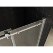 Wiesbaden Slide porte coulissante de niche 1700 x 2000 x 8 mm verre clair nano/chrome SW295943
