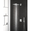 GROHE Grohterm SmartControl Ensemble de douche pluie encastré - boîtes d'encastrement - boutons anthracite - douche de tête carrée - douchette barre - chromé SW1557700