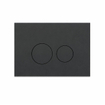 QeramiQ Dely Swirl Ensemble de toilette - réservoir encastré QeramiQ Flush - abattant fin - plaque de commande en plastique anthracite mat - boutons ronds - blanc brillant SW1578483