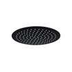 Fortifura Calvi Ensemble de douche à encastrer - thermostatique - bras plafond - douche principale de 30 cm - douchette à main - flexible de douche lisse - noir mat SW1412057