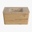 Mondiaz CIRO-DLUX Badkamermeubelset - 90x45x50cm - Solid surface wastafel Arena - 1 wasbak Midden - 1 kraangat - 2 lades - Oak SW1530970