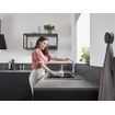 Hansgrohe Focus Mitigeur de cuisine 1 trou EcoSmart avec bec pivotant chrome 0605472