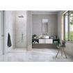 Terravito Alpuro carreau mural et de sol - 120x120cm - 9mm - Carré - rectifié - Aspect marbre - Blanc/noir brillant SW492772