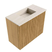 Mondiaz JOYA-DLUX Meuble de salle de bains 50cm - couleur Oak - Vasque FAYE position Milieu Sans trou de robinet couleur Meli SW1423910