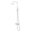 IVY Concord Ensemble de douche pluie - mural - pomme de douche medium 20 cm - douchette stick - Inox 316 - Inox brossé SW1031896