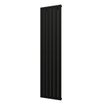 Plieger Cavallino Retto designradiator verticaal enkel middenaansluiting 1800x450mm 910W mat zwart SW224470