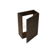 Saniclass Holz Atelier meuble sous lavabo - 39.4x21.5x55cm - 1 porte - Chêne charcoal SW1420820