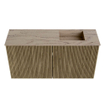 Mondiaz JOYA-DLUX 80cm meuble de salle de bains - couleur Dusk - Vasque FAYE position Droite 1 trou de robinet couleur Arena. SW1425749