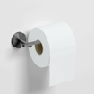 Clou Flat Porte-papier toilette - forme L - sans couvercle - Gunmetal brossé PVD SW799387