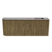 Mondiaz JOYA-DLUX 111.6cm toiletmeubel - ronding links kleur Dusk - Wastafel FAYE positie Rechts Zonder kraangat kleur Oza. SW1426027