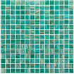 La Mosaic Factory Amsterdam carreau mosaïque - 32,2x32,2cm - carrelage mural et de sol - Carré - Verre Turquoise brillant SW654804