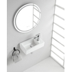 Wiesbaden Rhea L lavabo droit 45,5 x 26 x 12 cm céramique brillant blanc SW10639