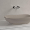 Villeroy & Boch Loop & friends vasque à poser - 56x38cm - rectangulaire sans trop-plein CeramicPlus almond SW644142