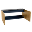 Mondiaz JOYA-DLUX 100cm meuble de salle de bains - couleur Oak - Vasque FAYE position Droite Sans trou de robinet couleur Lava. SW1422065